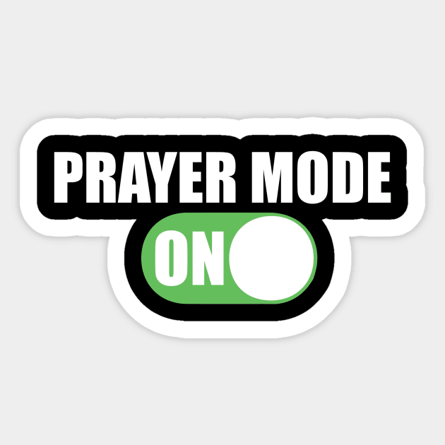 Prayer Mode On Christian Design Sticker by Therapy for Christians